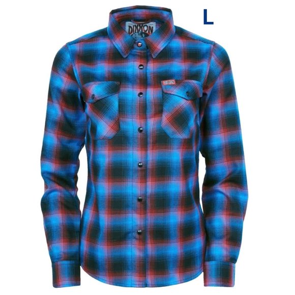 DIXXON Flannel Co The JASON Women's Long Sleeve Flannel Shirt L - Picture 1 of 11